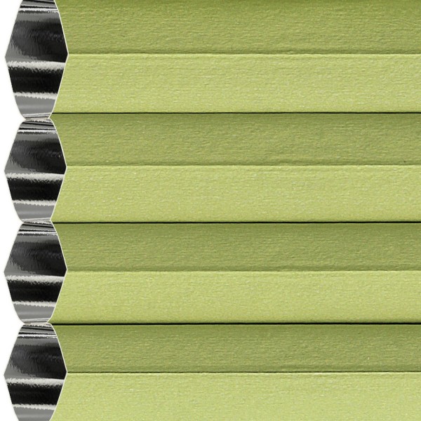 Honeycomb pleated blind 100% blackout Soft Green