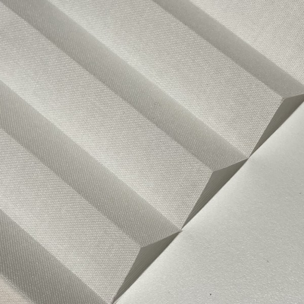 Pleated blind Flamenco White