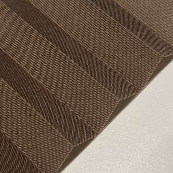 Pleated blind Samba pearl brown