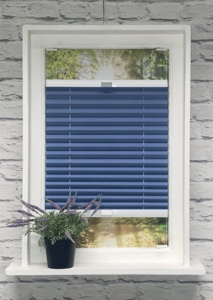 Pleated blind Samba Perl Blue