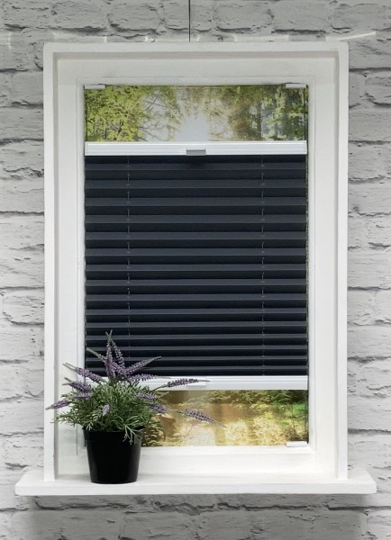 Pleated blind Sina dark gray