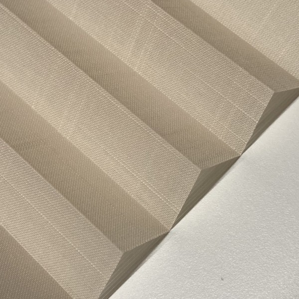 Pleated blind Waltz transparent cream
