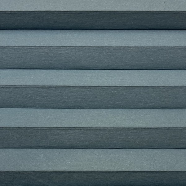 Honeycomb pleated blind 100% blackout Soft blue-grey