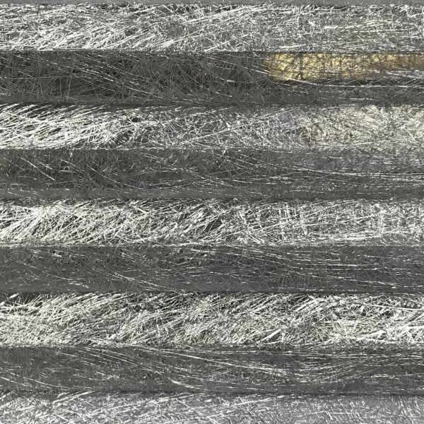 Honeycomb pleated blind Rueda transparent silver