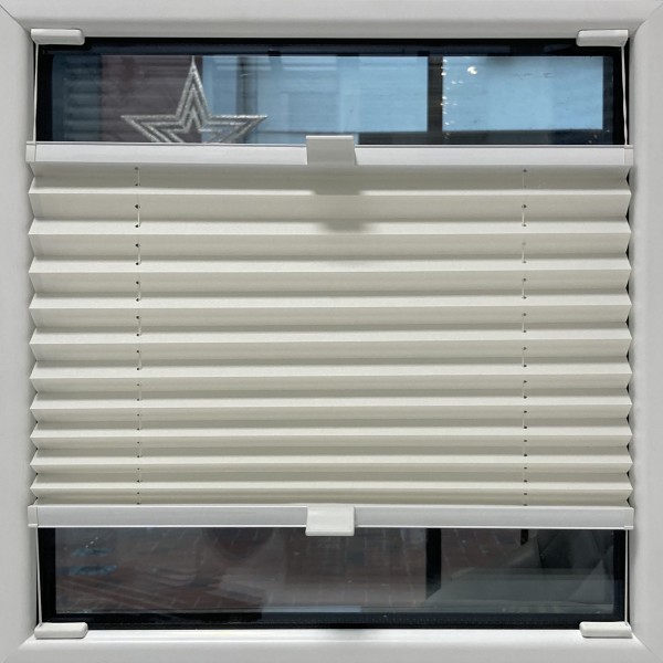 Pleated blind Kyoto Perl smoke-white