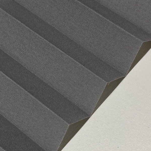 Pleated blind Flamenco dark gray