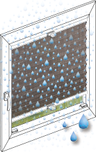 Pleated blind Vegas metallic silver