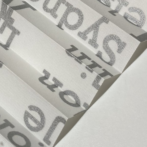 Pleated blind City's white