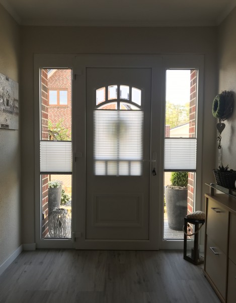 Pleated blind Sina light gray