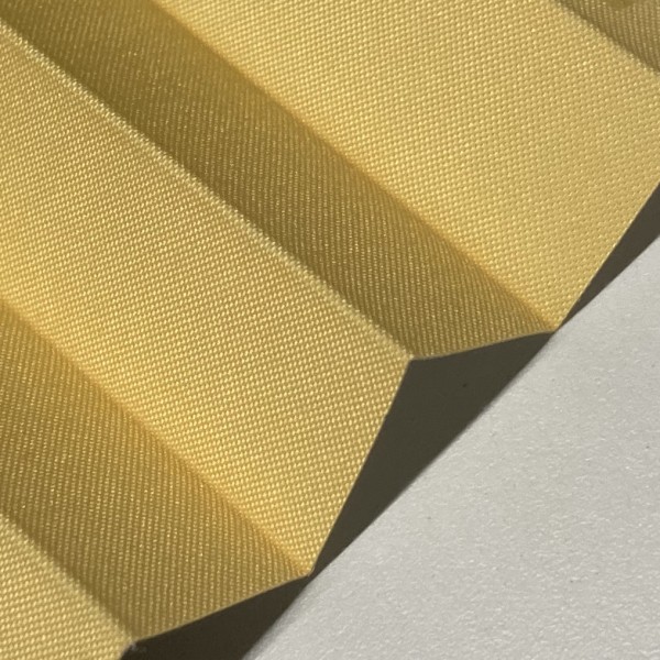 Pleated blind Sunset Blackout Yellow