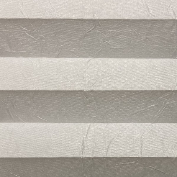 Pleated blind Crush pearl white