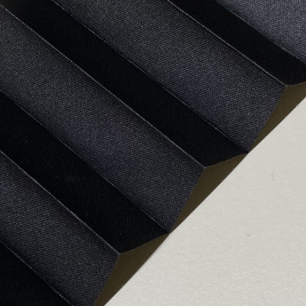 Pleated blind Vegas Metallic Black